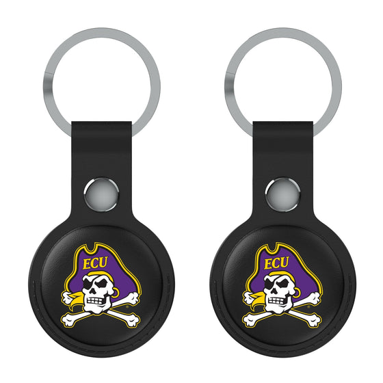 East Carolina Pirates Insignia Black Airtag Holder 2-Pack-1