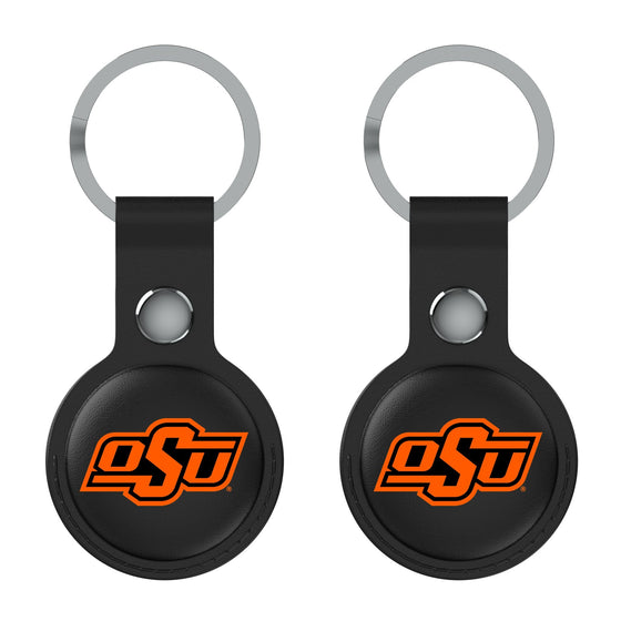 Oklahoma State Cowboys Insignia Black Airtag Holder 2-Pack-1