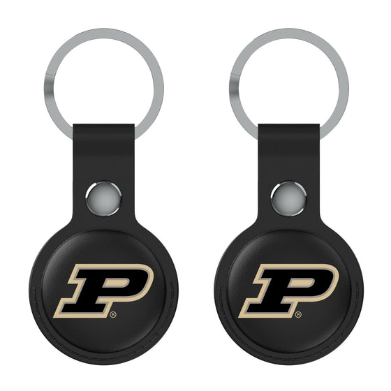 Purdue Boilermakers Insignia Black Airtag Holder 2-Pack-1