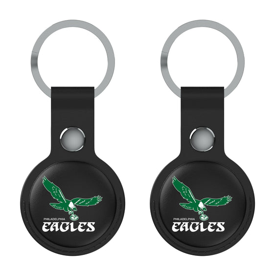 Philadelphia Eagles 1973-1995 Historic Collection Insignia Black Airtag Holder 2-Pack-1