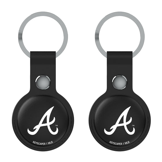 Atlanta Braves Insignia Black Airtag Holder 2-Pack-1