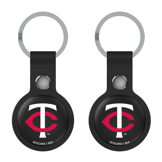 Minnesota Twins Insignia Black Airtag Holder 2-Pack-1