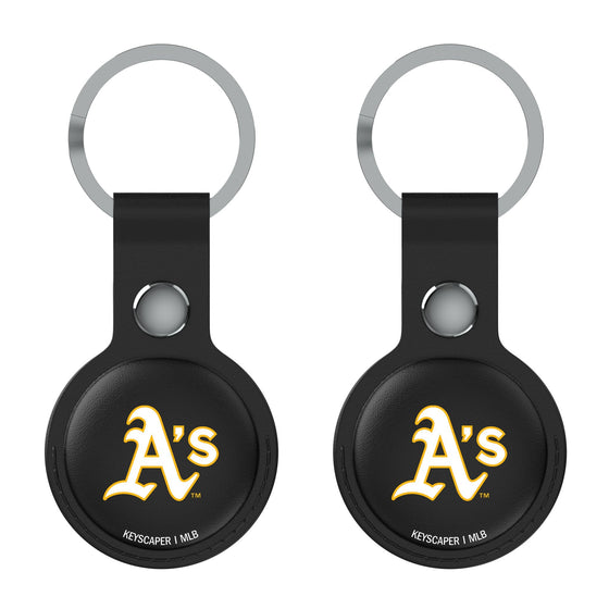 Oakland Athletics Insignia Black Airtag Holder 2-Pack-1