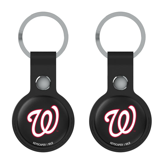 Washington Nationals Insignia Black Airtag Holder 2-Pack-1