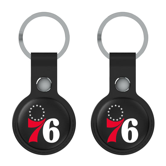 Philadelphia 76ers Insignia Black Airtag Holder 2-Pack-1