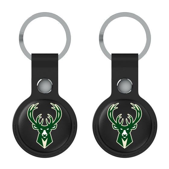 Milwaukee Bucks Insignia Black Airtag Holder 2-Pack-1