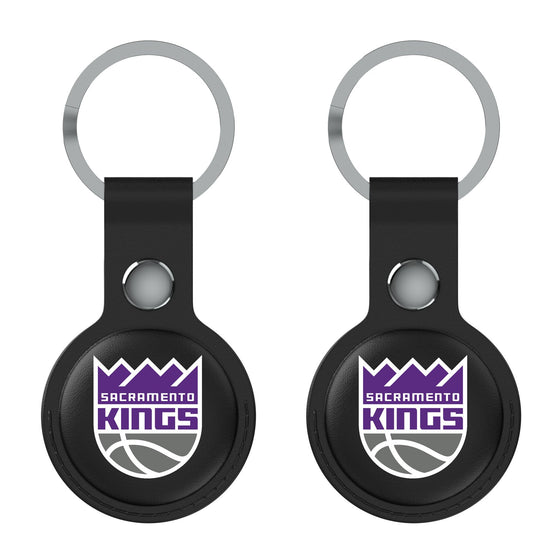 Sacramento Kings Insignia Black Airtag Holder 2-Pack-1