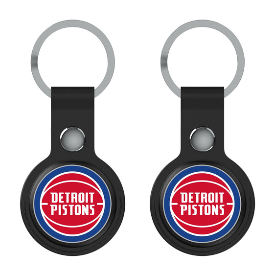 Detroit Pistons Insignia Black Airtag Holder 2-Pack-1