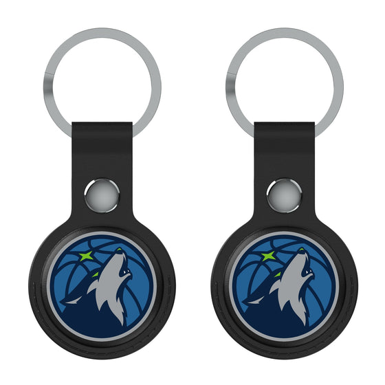 Minnesota Timberwolves Insignia Black Airtag Holder 2-Pack-1