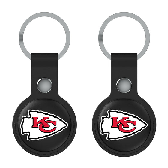 Kansas City Chiefs Insignia Black Airtag Holder 2-Pack-1