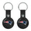 New England Patriots Insignia Black Airtag Holder 2-Pack-1