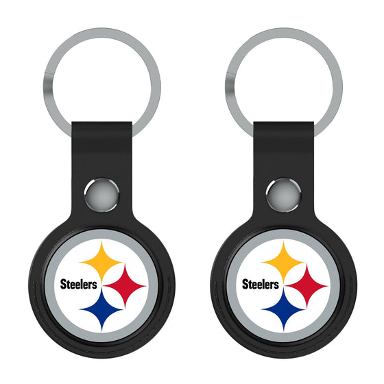Pittsburgh Steelers Insignia Black Airtag Holder 2-Pack-1