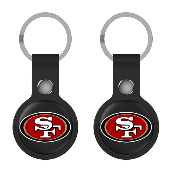 San Francisco 49ers Insignia Black Airtag Holder 2-Pack-1