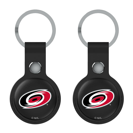 Carolina Hurricanes Insignia Black Airtag Holder 2-Pack-1