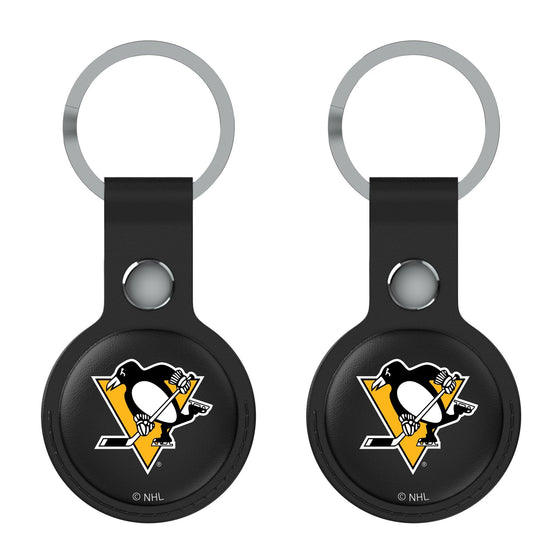 Pittsburgh Penguins Insignia Black Airtag Holder 2-Pack-1