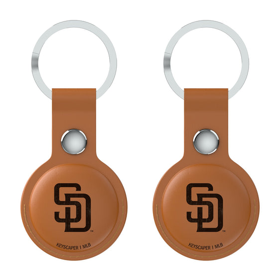 San Diego Padres Burn Brown Airtag Holder 2-Pack-1