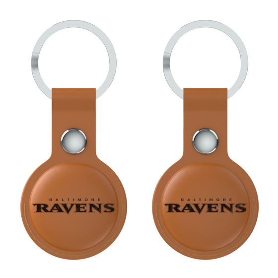 Baltimore Ravens Burn Brown Airtag Holder 2-Pack-1