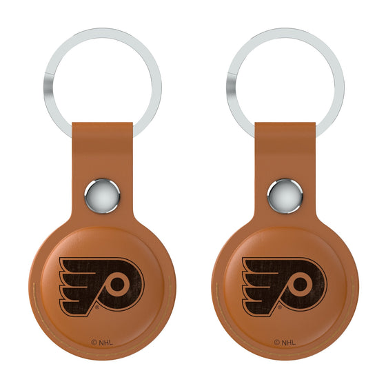 Philadelphia Flyers Burn Brown Airtag Holder 2-Pack-1