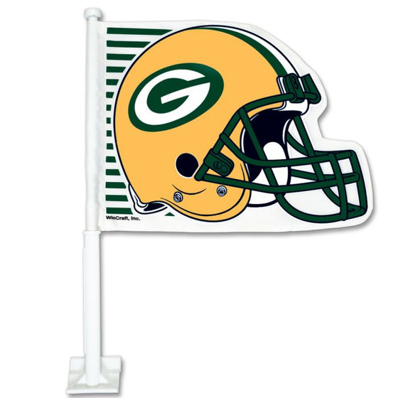 Green Bay Packers Shaped Car Flag