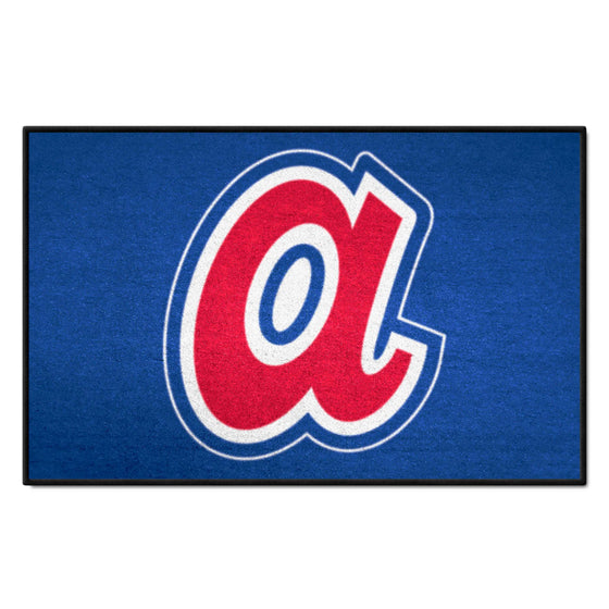 Atlanta Braves Starter Mat Accent Rug - 19in. x 30in. 1974 Retro Logo