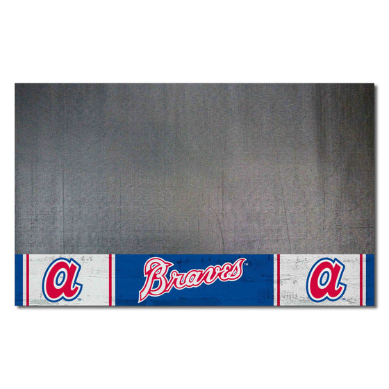 Atlanta Braves Vinyl Grill Mat - 26in. x 42in. 1974 Retro Logo