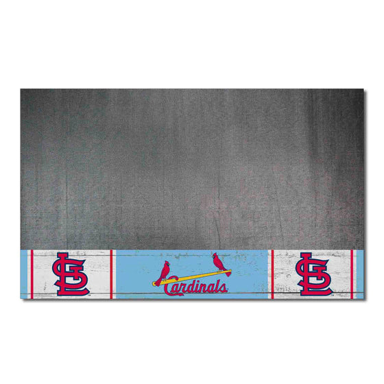 St. Louis Cardinals Vinyl Grill Mat - 26in. x 42in.