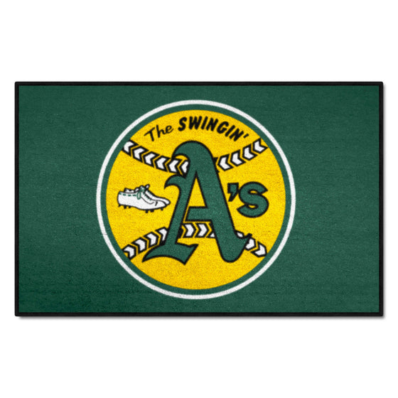 Oakland Athletics Starter Mat Accent Rug - 19in. x 30in.1981