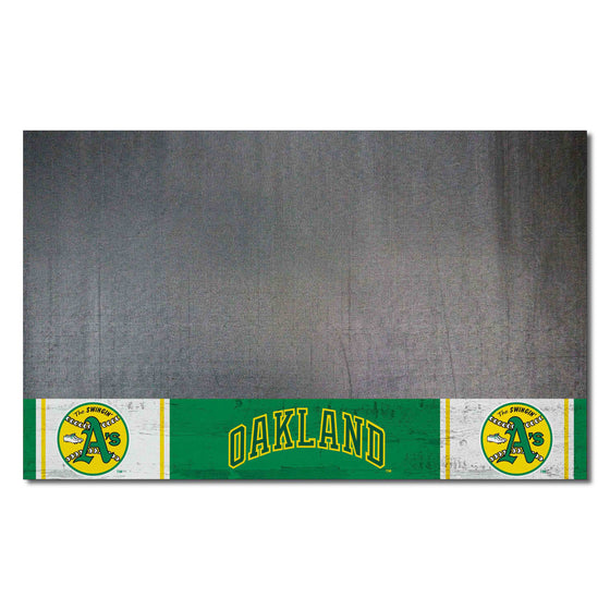 Oakland Athletics Vinyl Grill Mat - 26in. x 42in.1981