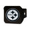 Pittsburgh Steelers Black Metal Hitch Cover with Metal Chrome 3D Emblem