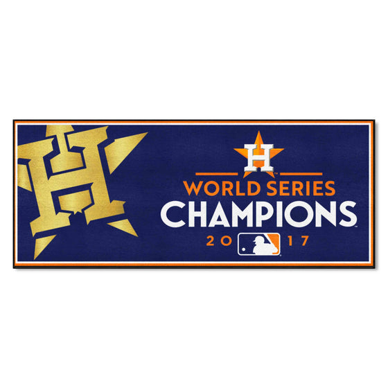 Houston Astros 2017 MLB World Series Champions Baseball Runner Rug - 30in. x 72in.