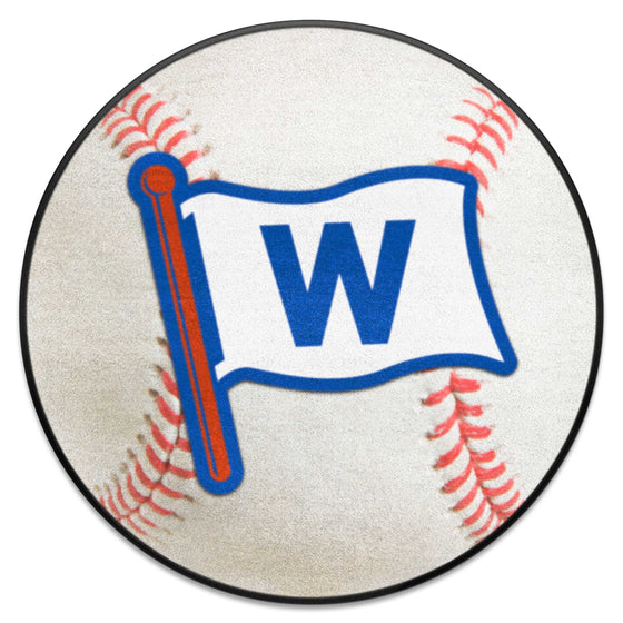 Chicago Cubs Baseball Rug - 27in. Diameter