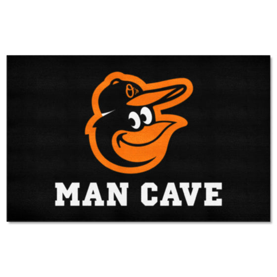 Baltimore Orioles Man Cave Ulti-Mat Rug - 5ft. x 8ft.