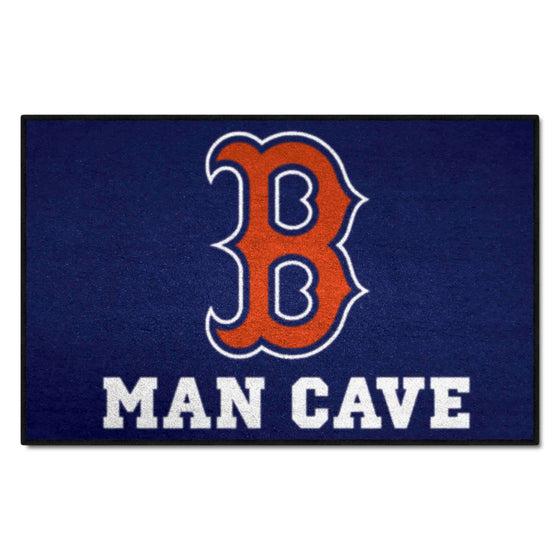 Boston Red Sox Man Cave Starter Mat Accent Rug - 19in. x 30in.