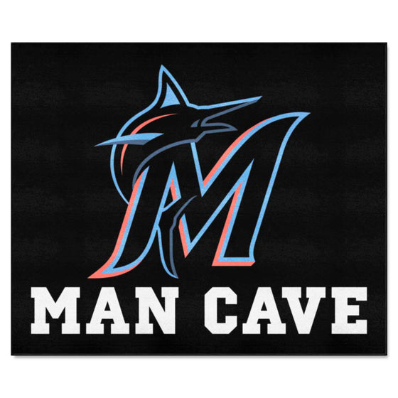 Miami Marlins Man Cave Tailgater Rug - 5ft. x 6ft.