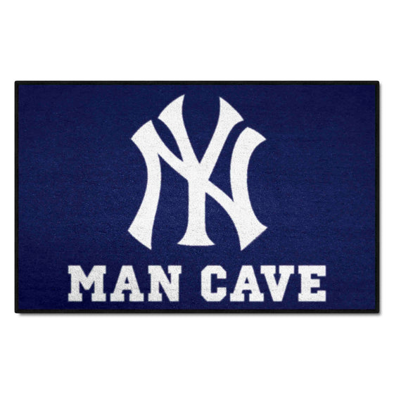 New York Yankees Man Cave Starter Mat Accent Rug - 19in. x 30in.