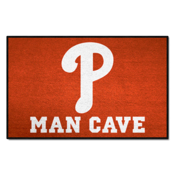 Philadelphia Phillies Man Cave Starter Mat Accent Rug - 19in. x 30in.