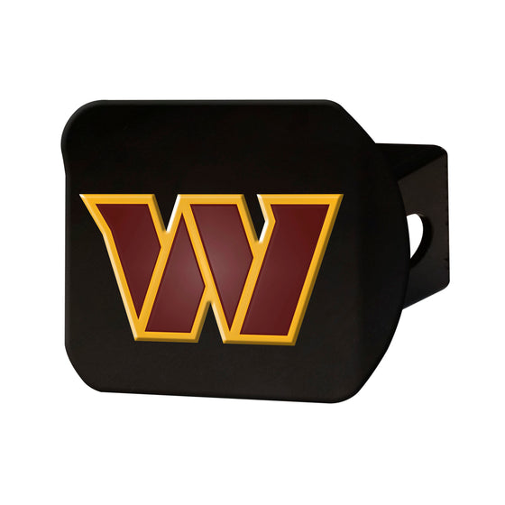 Washington Commanders Black Metal Hitch Cover - 3D Color Emblem