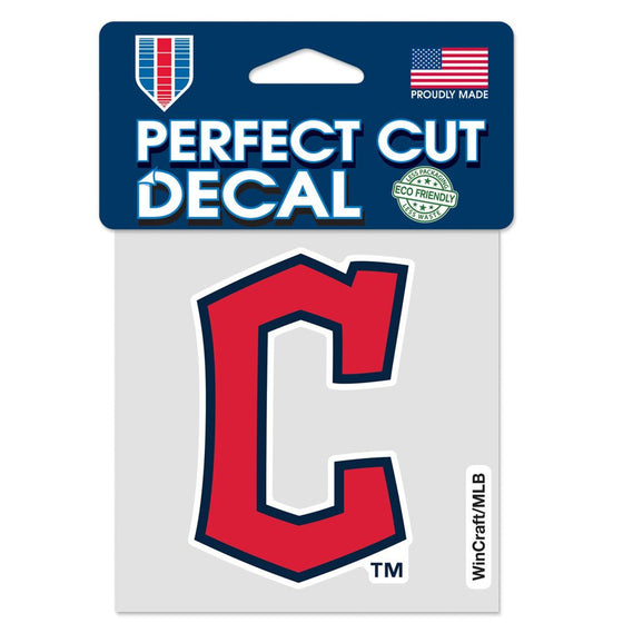 Cleveland Indians Decal 4x4 Perfect Cut Color - C logo