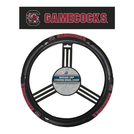 South Carolina Gamecocks Steering Wheel Cover Massage Grip Style CO