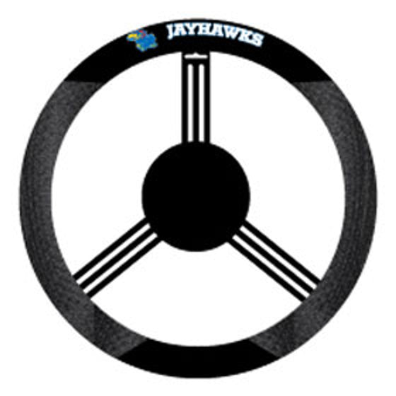 Kansas Jayhawks Steering Wheel Cover - Mesh (CDG)