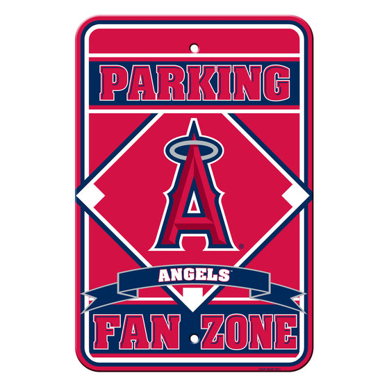 Los Angeles Angels Sign 12x18 Plastic Fan Zone Parking Style CO