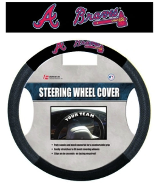 Atlanta Braves Steering Wheel Cover - Mesh (CDG)