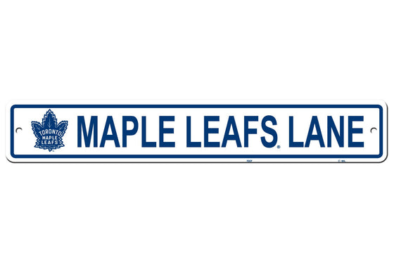 Toronto Maple Leafs Sign 4x24 Plastic Street Style CO