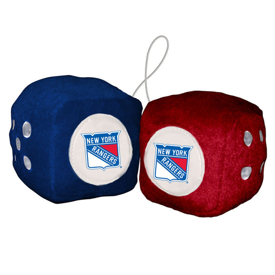 New York Rangers Fuzzy Dice CO