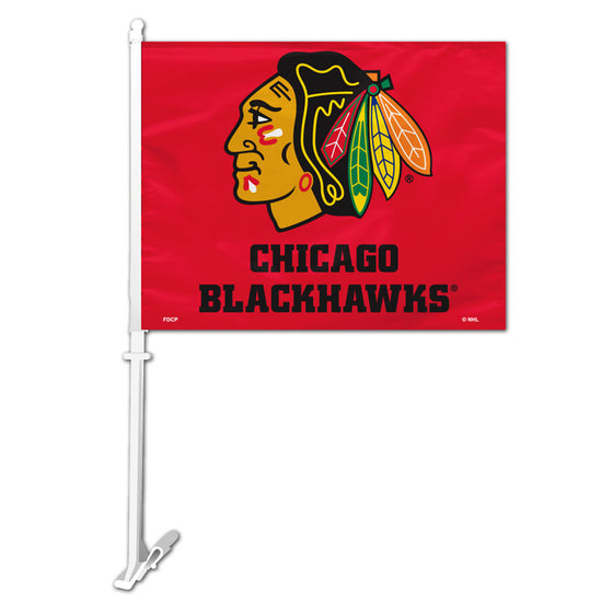 Chicago Blackhawks Car Flag (CDG)