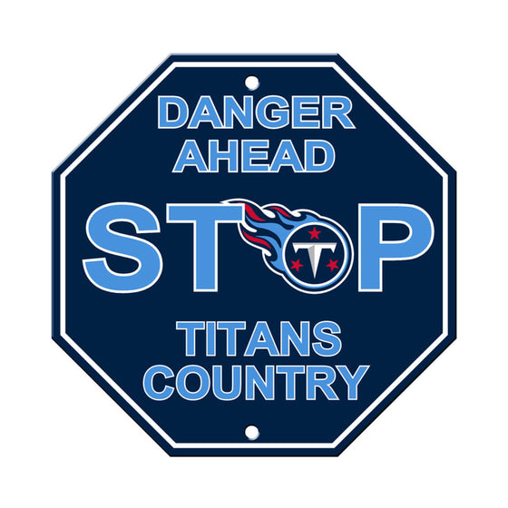 Tennessee Titans Sign 12x12 Plastic Stop Style Alternate CO