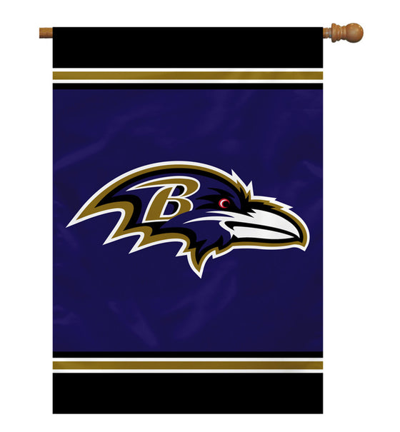 Baltimore Ravens Flag 28x40 House 1-Sided CO