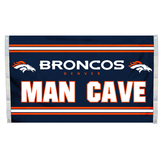 Denver Broncos Flag 3x5 Man Cave (CDG)