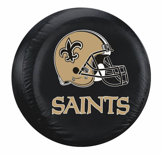 New Orleans Saints Black Tire Cover - Standard Size (CDG)