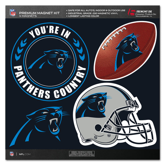 Carolina Panthers Magnet Kit 4 Piece CO